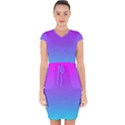Pattern Capsleeve Drawstring Dress  View1