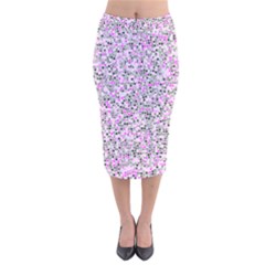 Pattern Velvet Midi Pencil Skirt by gasi