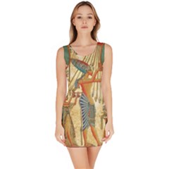 Egyptian Man Sun God Ra Amun Bodycon Dress by Celenk