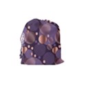 Random polka dots, fun, colorful, pattern,xmas,happy,joy,modern,trendy,beautiful,pink,purple,metallic,glam, Drawstring Pouches (Medium)  View2