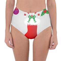 Christmas Stocking Reversible High-waist Bikini Bottoms by christmastore
