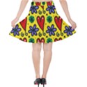 Seamless Tile Repeat Pattern Velvet High Waist Skirt View2