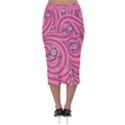 Pattern Doodle Design Drawing Velvet Midi Pencil Skirt View2