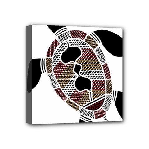 Aboriginal Art - Untitled Mini Canvas 4  X 4  by hogartharts
