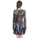 Christmas Cross Stitch Background Flare Dress View2