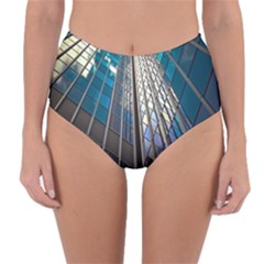 Architecture Skyscraper Reversible High-waist Bikini Bottoms by Celenk