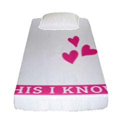 Jesus Loves Me [converted] Fitted Sheet (single Size) by clothcarts