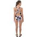 Goofy Monsters Pattern  Cut-Out Back One Piece Swimsuit View2
