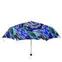 Abstract Background Blue White Folding Umbrellas View3