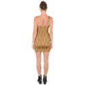 Wood Background Backdrop Plank One Soulder Bodycon Dress View2
