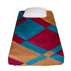 Fabric Textile Cloth Material Fitted Sheet (single Size) by Celenk