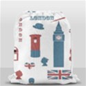 London Icons Symbols Landmark Drawstring Bag (Small) View2