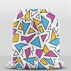 Retro Shapes 01 Drawstring Bag (small) by jumpercat