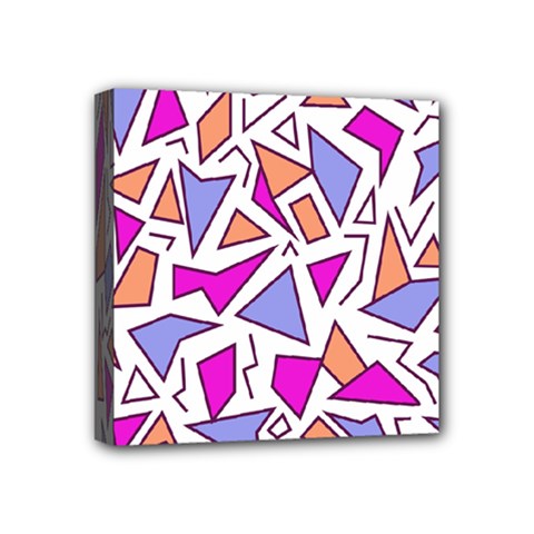 Retro Shapes 03 Mini Canvas 4  X 4  by jumpercat