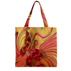 Arrangement Butterfly Aesthetics Zipper Grocery Tote Bag by Celenk
