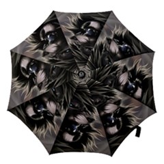 Angry Lion Digital Art Hd Hook Handle Umbrellas (medium) by Celenk