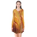 Flowers Leaves Leaf Floral Summer Flare Dress View1