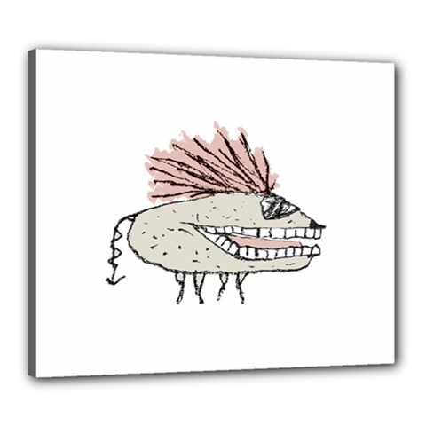 Monster Rat Hand Draw Illustration Canvas 24  X 20  by dflcprints