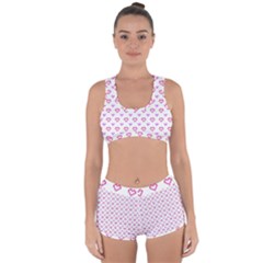 Pixel Hearts Racerback Boyleg Bikini Set by jumpercat