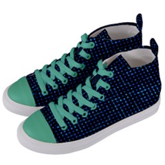 Sci Fi Tech Circuit Women s Mid-top Canvas Sneakers by jumpercat