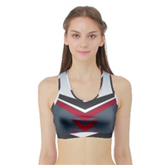Modern Shapes Sports Bra With Border by jumpercat
