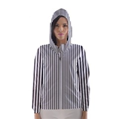 Basic Vertical Stripes Hooded Wind Breaker (women) by jumpercat