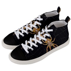 Insect Macro Spider Colombia Men s Mid-top Canvas Sneakers by BangZart