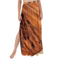 Iceland Mountains Snow Ravine Maxi Chiffon Tie-up Sarong by BangZart