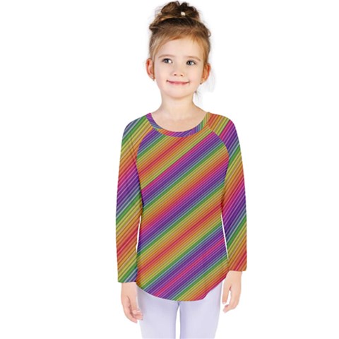 Spectrum Psychedelic Kids  Long Sleeve Tee by BangZart