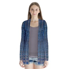 Data Computer Internet Online Drape Collar Cardigan by BangZart