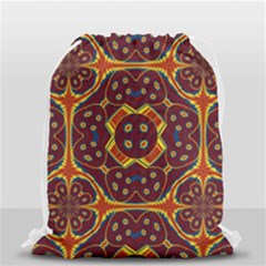 Geometric Pattern Drawstring Bag (small) by linceazul