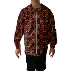 Geometric Pattern Hooded Wind Breaker (kids) by linceazul