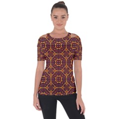 Geometric Pattern Short Sleeve Top by linceazul