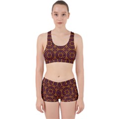 Geometric Pattern Work It Out Sports Bra Set by linceazul