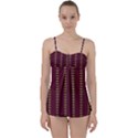 Geometric Pattern Babydoll Tankini Set View1