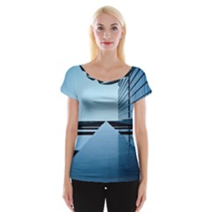 Architecture Modern Building Facade Cap Sleeve Tops by BangZart