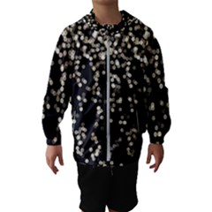 Christmas Bokeh Lights Background Hooded Wind Breaker (kids) by BangZart