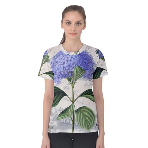 Vintage Shabby Chic Dragonflies Women s Cotton Tee by BangZart