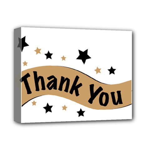 Thank You Lettering Thank You Ornament Banner Deluxe Canvas 14  X 11  by BangZart