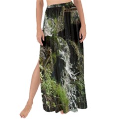 Water Waterfall Nature Splash Flow Maxi Chiffon Tie-up Sarong by BangZart