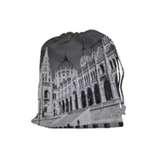 Architecture Parliament Landmark Drawstring Pouches (large)  by BangZart