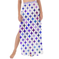 Star Curved Background Geometric Maxi Chiffon Tie-up Sarong by BangZart