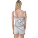 Rotation Rotated Spiral Swirl One Piece Boyleg Swimsuit View2