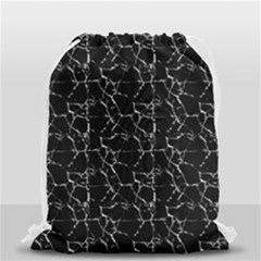 Black And White Textured Pattern Drawstring Bag (small) by dflcprints