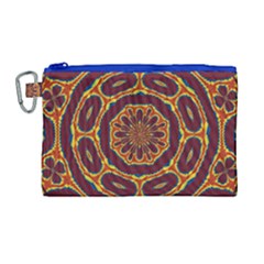 Geometric Tapestry Canvas Cosmetic Bag (large) by linceazul