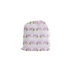 Floral Pattern Drawstring Pouches (xs)  by SuperPatterns