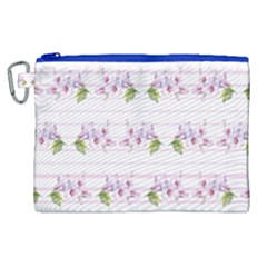Floral Pattern Canvas Cosmetic Bag (xl) by SuperPatterns