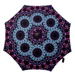Kaleidoscope Shape Abstract Design Hook Handle Umbrellas (medium) by Celenk