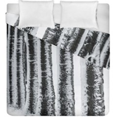 Row Trees Nature Birch Duvet Cover Double Side (king Size) by Celenk