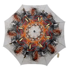 Car Old Car Art Abstract Hook Handle Umbrellas (small) by Celenk